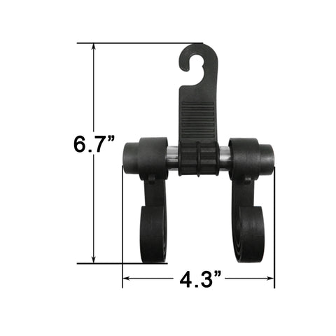 Multi-Function Truck Seat Back Coat Hanger Organizer Double Hook Headrest Holder