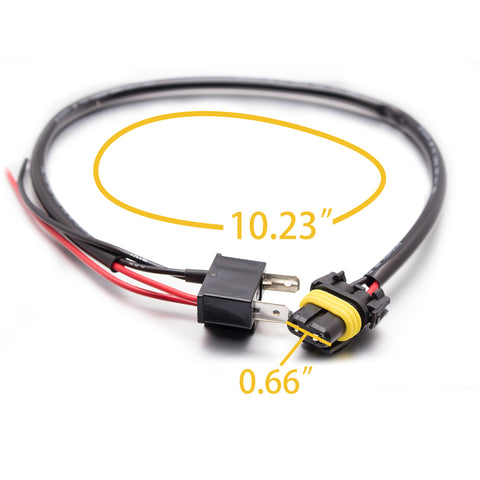 9006 To H4 Conversion Wires Adapters Headlight Retrofit or HID Kit Installation