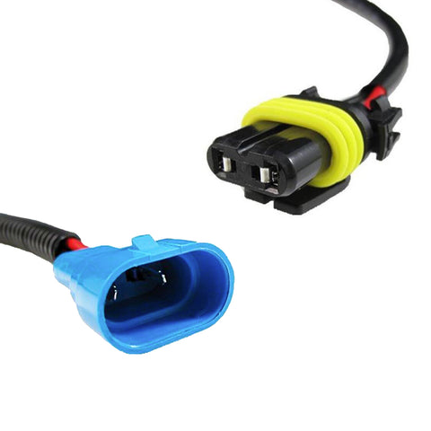 2x 9145 H10 9005 HB3 Extension Wiring Harness Socket Wire Headlight Fog light Daytime Running/High Beam Lights