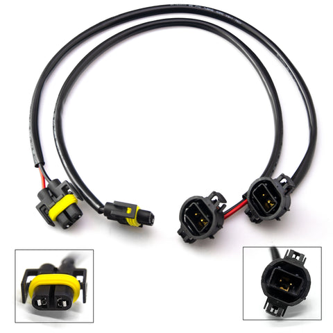 2x 5202 to H11 Pigtail Socket Wires For Subaru BRZ Scion FR-S Fog Light Conversion Retrofit