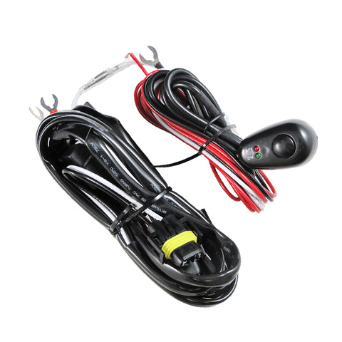 H11 H8 Relay Harness Wire Kit + LED ON/OFF Switch For For Aftermarket Fog Lights, Driving Lights, HID Conversion Kit, LED Work Lamp, etc