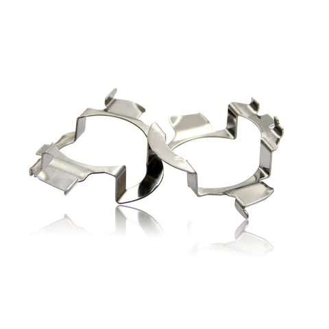 2x H7 LED Headlight Bulbs Adapters Retainers Holders Mercedes Audi BMW VW Buick