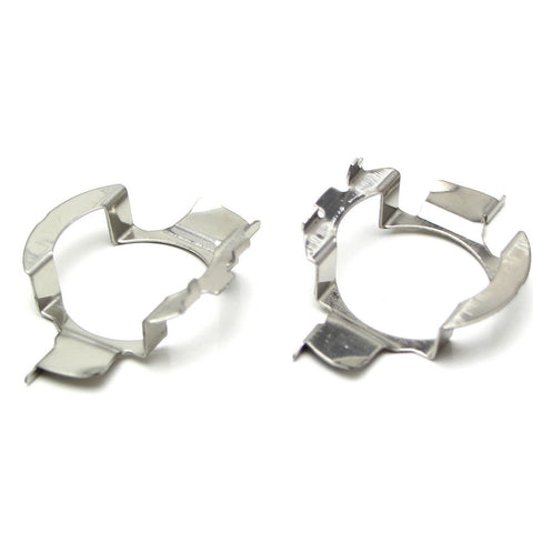 2x H7 LED Headlight Bulbs Adapters Retainers Holders Mercedes Audi BMW VW Buick