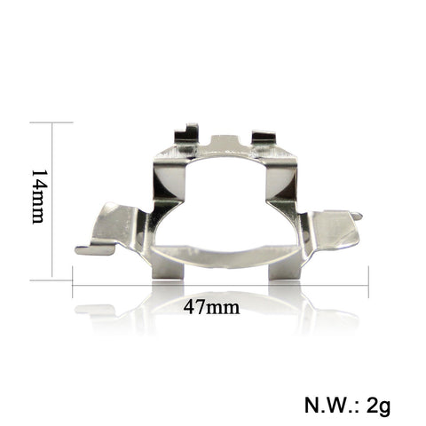 2x H7 LED Headlight Bulbs Adapters Retainers Holders Mercedes Audi BMW VW Buick