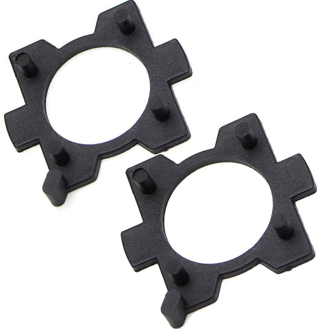 2x H7 LED Headlight Bulbs Adapters Retainers Holders Mazda 3 5 6 MX5 CX-5 CX-7 RX-8