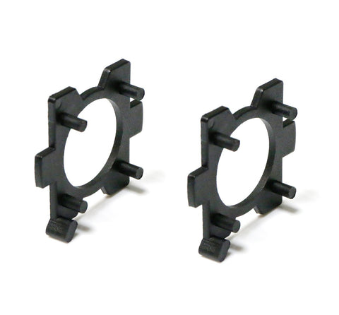 2x H7 LED Headlight Bulbs Adapters Retainers Holders Mazda 3 5 6 MX5 CX-5 CX-7 RX-8