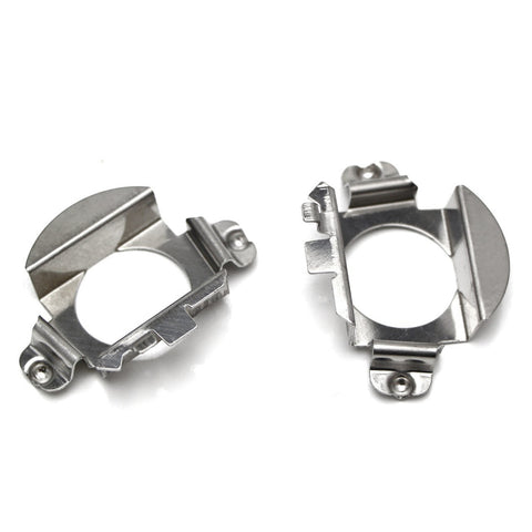 2x H7 LED Headlight Bulbs Adapters Retainers Holders Mercedes C E ML CLK GLA GLS