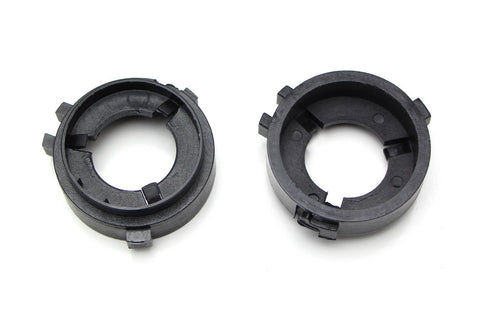 2x H7 LED Headlight Bulbs Adapters Retainers Holders VW MK6 Golf GTI 2010 - 2014 Low Beam