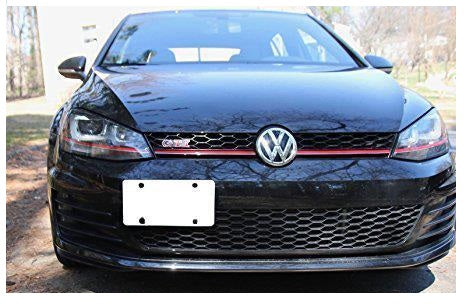 Black/ Gold/ Red Aluminum License Plate Bumper Mount Bracket Holder for VW Jetta MK5 GTi MK6 EOS Golf GTi Audi TT