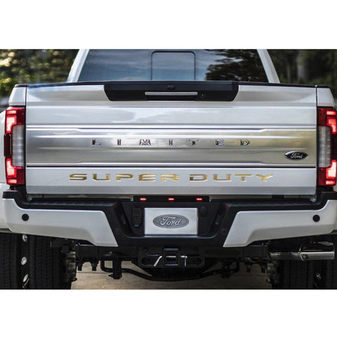 Brushed Silver/ Brushed Gold/ Glossy Red/ Glossy Black/ Matte Black SUPERDUTY Letters Decal Emblem Tailgate Sticker for Ford F150 F250 F350 F450 F550 Super Duty 2017+