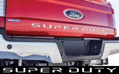 Brushed Silver/ Brushed Gold/ Glossy Red/ Glossy Black/ Matte Black SUPERDUTY Letters Decal Emblem Tailgate Sticker for Ford F150 F250 F350 F450 F550 Super Duty 2017+