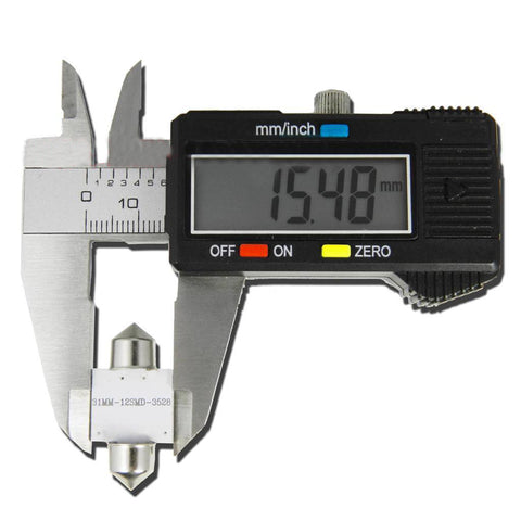 2x 1.25" Blue 31mm LED 12-SMD Festoon Interior Map Lamps DE3022 DE3175 6461