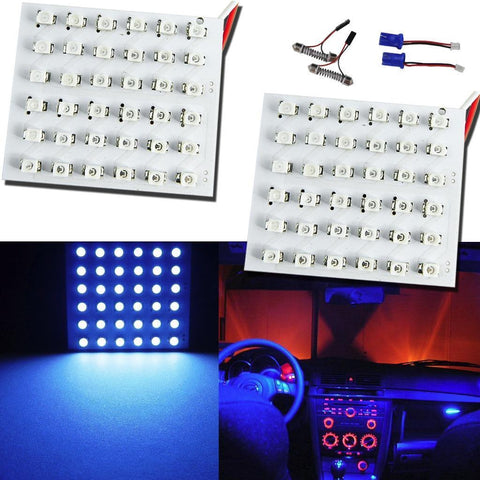 10pcs Xenon White\ Blue T10 36-SMD LED Panel Dome Light 158 168 184 194 2825 W5W