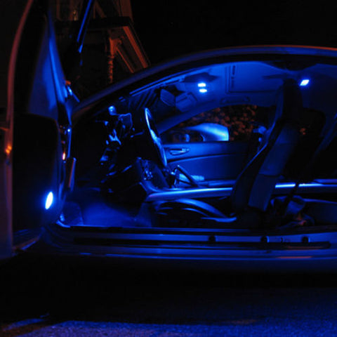 10PCS 36MM Ice Blue 16-SMD Festoon LED Bulbs Dome Lights 6418 6423 C5W 6451