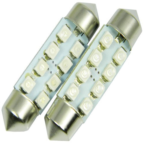 Super Bright White 8-SMD 6411 578 LED Bulb For Car Interior Dome Light or Trunk Area Light