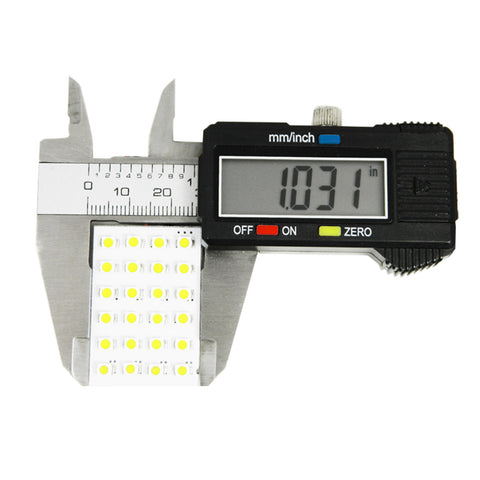 10x Blue 36mm 24-SMD Festoon LED Panel Interior Dome Lights C5W 6418 3425 6413