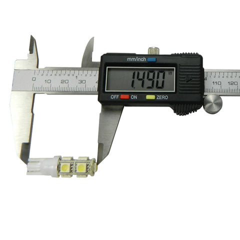 10x T10 168 194 LED White\ Blue 501 W5W 9-SMD Side Wedge License Light Bulbs 2825 192