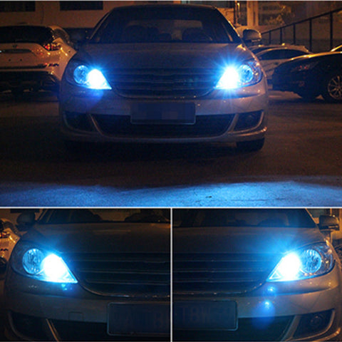 10x T10 168 194 LED White\ Blue 501 W5W 9-SMD Side Wedge License Light Bulbs 2825 192