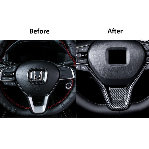 Carbon Fiber Pattern ABS Cover Trim Fit Honda Accord 2018