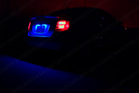 2Pcs 8000K Blue 36mm 16-SMD 6418 C5W LED Bulbs For Car License Plate Lights