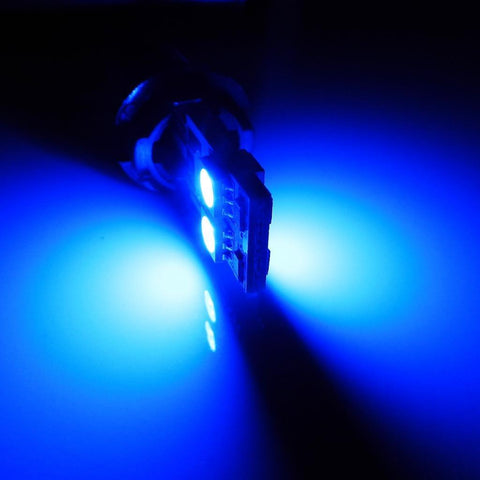 2x Blue Error Free T10 158 168 184 2821 2825 LED Bulbs Parking City Lights