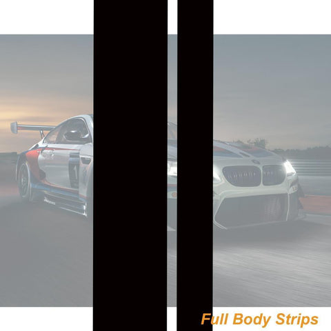 Dual Racing Strips Car Sticker For BMW F10 E60 E64 E65 F30 F32 X1 X3 X6 M3 M5 Body Exterior Cosmetic, Hood, Roof, Trunk