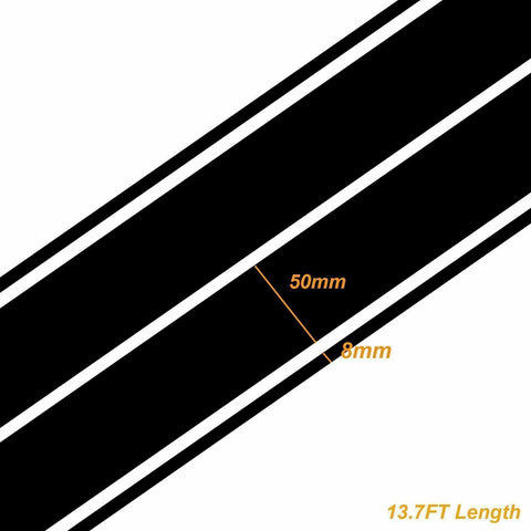 Double Racing Strips Car Sticker For Body Exterior Cosmetic, Hood, Roof, Trunk