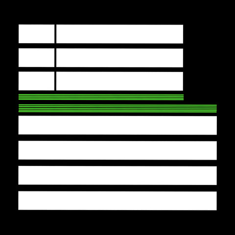 Gloss White Green Hood Roof Trunk Vinyl Stripes Pre-Cut Sticker For Ford Mustang