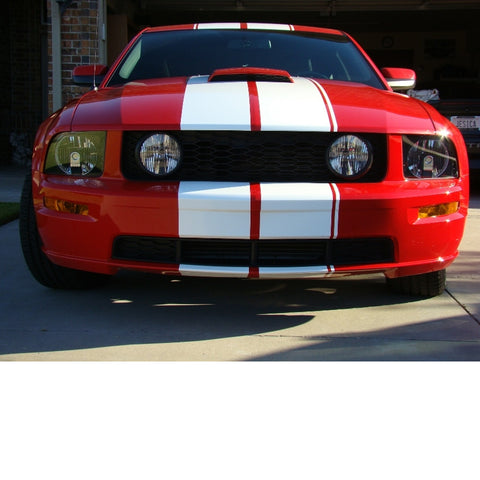 Double-dual White Sport Style Hood Roof Stripe Cover Trim For For Mustang 15-21