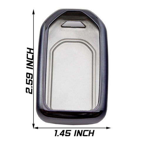 Glossy Red/ Blue/ Black/ Gold/ Silver Soft TPU Case Remote Smart Key Fob Cover Holder for Honda Accord Civic Pilot CRV HRV Odyssey