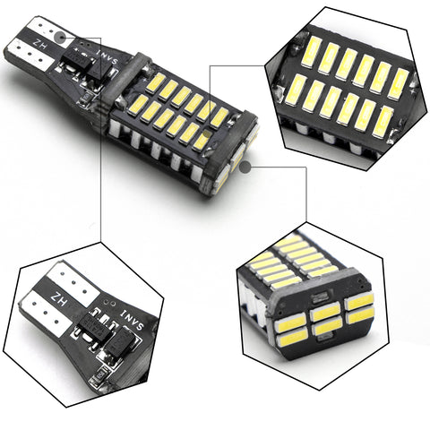 921 912 Error Free White LED Reverse Backup Light Bulbs for Mercedes BMW Audi