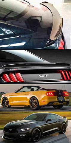 Rear Trunk Lid Spoiler Wing GT Style Real Carbon Fiber for Ford Mustang 2015-2017
