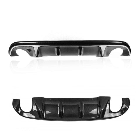 Carbon Fiber Rear Diffuser S Style Bumper Lip Body Kit For Infiniti Q50 2014-17