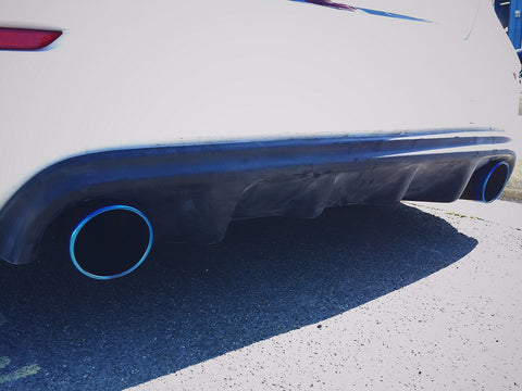 Carbon Fiber Rear Diffuser S Style Bumper Lip Body Kit For Infiniti Q50 2014-17