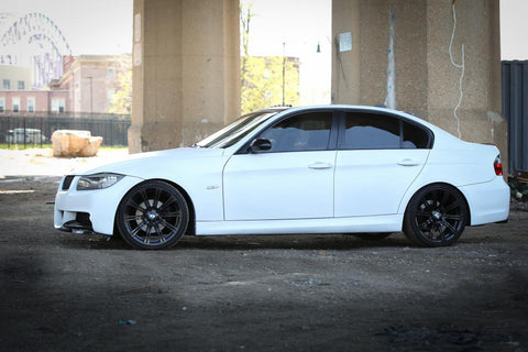 Carbon Fiber Front Splitters Bumper Lip Covers Air Dams For BMW E90 E91 LCI M Tech 2009-2011