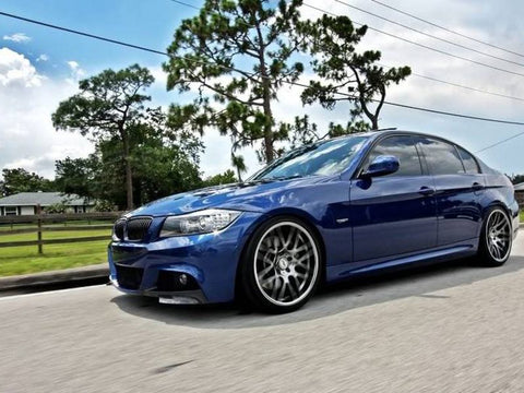 Carbon Fiber Front Splitters Bumper Lip Covers Air Dams For BMW E90 E91 LCI M Tech 2009-2011