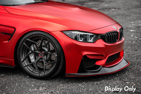 1 Set Carbon Fiber Splitters Bumper Spoiler Lips Set For 2014-2018 BMW M3 M4 F80 F82 F83
