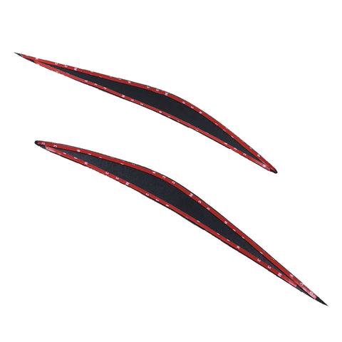 Carbon Fiber Eyelid Covers Headlight Eyebrow Lids Fit Infiniti Q50 2014-2017