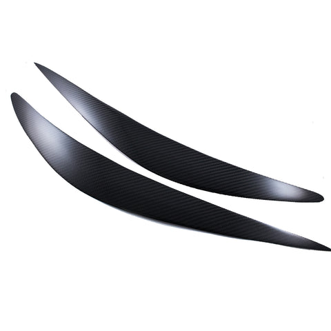 Carbon Fiber Eyelid Covers Headlight Eyebrow Lids Fit Infiniti Q50 2014-2017