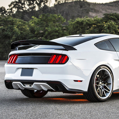 Painted Black GT350 R-Style Trunk Spoiler Wing Deck lid for 15-17 Ford Mustang