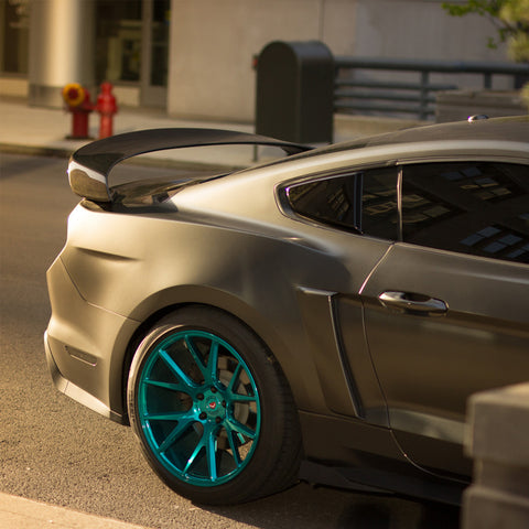 Painted Black GT350 R-Style Trunk Spoiler Wing Deck lid for 15-17 Ford Mustang