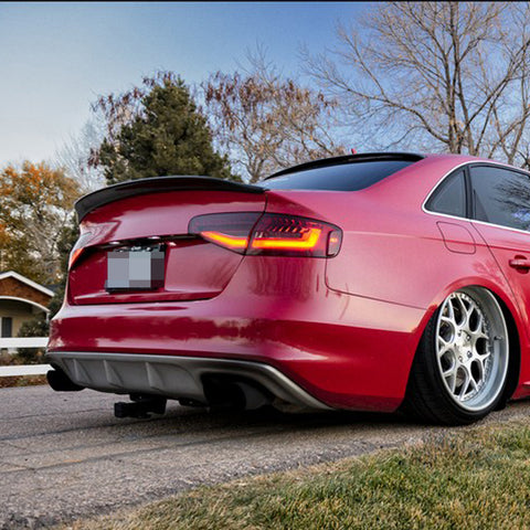 Carbon Fiber Trunk Lid Duckbill Cat Style Tail Spoiler Wing for Audi A5 B8 2008-2016