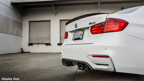 Trunk Lid Spoiler Wing Carbon Fiber Deck For BMW F30 F80 M3 Sedan Boot M Performance