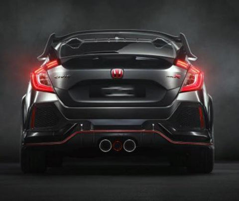 ABS Plastic Rear Trunk R Style JDM Spoiler Wing for 2016 2017 Honda Civic Sedan