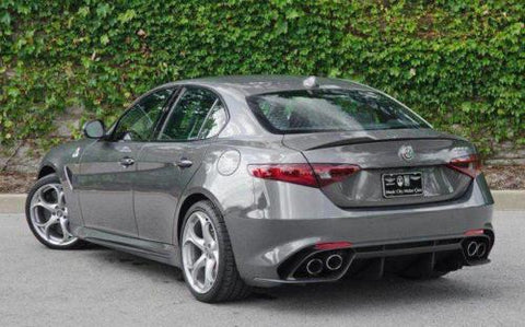 For 2017 Alfa Romeo Giulia Quadrifoglio VQ Trunk Lid Spoiler Wing Carbon Fiber