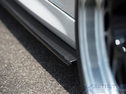 M Performance Carbon Fiber Sport Side Skirt Extensions Lip for BMW M4 F82 2015+