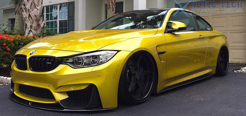 M Performance Carbon Fiber Sport Side Skirt Extensions Lip for BMW M4 F82 2015+