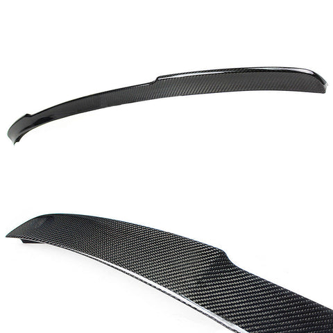 Real Carbon Fiber V Style Highkick Rear Trunk Spoiler Wing For 2014-2017 Audi A3 S3 Sedan