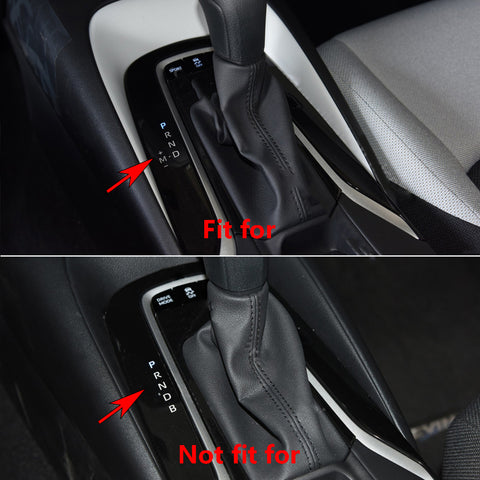5pcs Carbon Fiber Pattern Stainless Steel Car Gear Shift Knob Console Panel Trims Cover Cup Holder Frame Cover for 2019 2020 2021 Toyota Corolla ((Regular Gasoline Version, Not fit Hybrid Version))