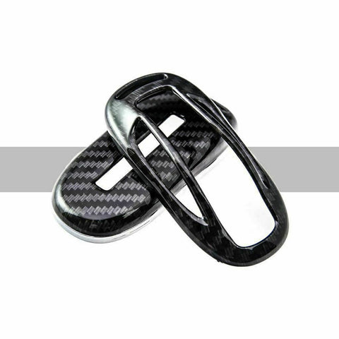 Carbon Fiber Pattern Key Fob Cover Keyless Remote Key Hard Shell Case for Tesla Model X